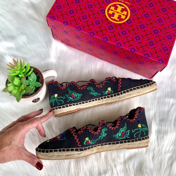 NWT Tory Burch Sonoma Espadrille Flats Size 8 1/2 - Picture 4 of 6